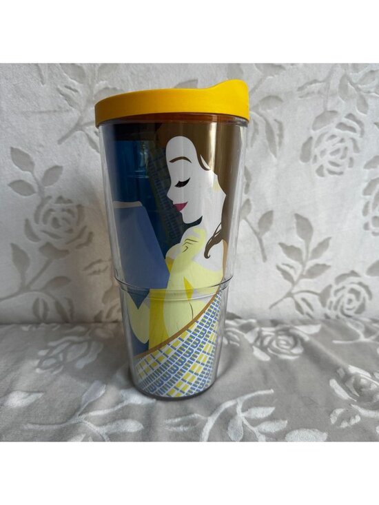 tervis Other - Tervis Disney - Belle Silhouette Insulated Tumbler Wrap and Yellow Lid, 24oz